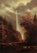 Albert Bierstadt Multnomah Falls painting